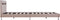 vidaXL - Bedframe - met - LED - kunstleer - cappuccino - 120x200 - cm
