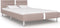 vidaXL - Bedframe - met - LED - kunstleer - cappuccino - 120x200 - cm
