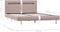vidaXL - Bedframe - met - LED - kunstleer - cappuccino - 120x200 - cm