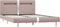 vidaXL - Bedframe - met - LED - kunstleer - cappuccino - 120x200 - cm