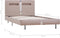 vidaXL - Bedframe - met - LED - kunstleer - cappuccino - 90x200 - cm