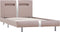 vidaXL - Bedframe - met - LED - kunstleer - cappuccino - 90x200 - cm