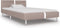 vidaXL - Bedframe - met - LED - kunstleer - cappuccino - 90x200 - cm