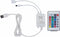 vidaXL - Bedframe - met - LED - kunstleer - grijs - 140x200 - cm