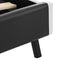 vidaXL - Bedframe - met - LED - kunstleer - grijs - 140x200 - cm
