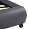 vidaXL - Bedframe - met - LED - kunstleer - grijs - 180x200 - cm