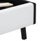 vidaXL - Bedframe - met - LED - kunstleer - wit - 140x200 - cm