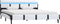 vidaXL - Bedframe - met - LED - kunstleer - wit - 140x200 - cm