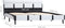 vidaXL - Bedframe - met - LED - kunstleer - wit - 140x200 - cm