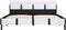 vidaXL - Bedframe - met - LED - kunstleer - wit - 140x200 - cm