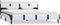 vidaXL - Bedframe - met - LED - kunstleer - wit - 140x200 - cm