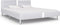 vidaXL - Bedframe - met - LED - kunstleer - wit - 180x200 - cm
