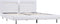 vidaXL - Bedframe - met - LED - kunstleer - wit - 180x200 - cm