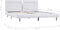 vidaXL - Bedframe - met - LED - kunstleer - wit - 180x200 - cm