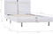 vidaXL - Bedframe - met - LED - kunstleer - wit - 90x200 - cm