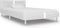 vidaXL - Bedframe - met - LED - kunstleer - wit - 90x200 - cm