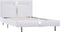 vidaXL - Bedframe - met - LED - kunstleer - wit - 90x200 - cm