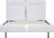 vidaXL - Bedframe - met - LED - kunstleer - wit - 90x200 - cm