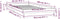 vidaXL - Bedframe - met - LED - massief - grenenhout - wasbruin - 90x200 - cm