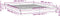 vidaXL - Bedframe - met - LED - massief - grenenhout - wasbruin - 140x200 - cm