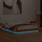 vidaXL - Bedframe - met - LED - massief - grenenhout - wasbruin - 160x200 - cm