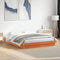 vidaXL - Bedframe - met - LED - massief - grenenhout - wasbruin - 160x200 - cm