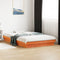 vidaXL - Bedframe - met - LED - massief - grenenhout - wasbruin - 140x190 - cm