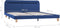 vidaXL - Bedframe - met - LED - stof - blauw - 160x200 - cm