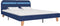 vidaXL - Bedframe - met - LED - stof - blauw - 160x200 - cm