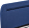 vidaXL - Bedframe - met - LED - stof - blauw - 160x200 - cm