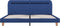 vidaXL - Bedframe - met - LED - stof - blauw - 160x200 - cm