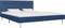 vidaXL - Bedframe - met - LED - stof - blauw - 180x200 - cm