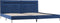 vidaXL - Bedframe - met - LED - stof - blauw - 180x200 - cm