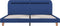 vidaXL - Bedframe - met - LED - stof - blauw - 180x200 - cm