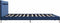 vidaXL - Bedframe - met - LED - stof - blauw - 180x200 - cm