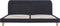 vidaXL - Bedframe - met - LED - stof - donkergrijs - 180x200 - cm