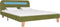vidaXL - Bedframe - met - LED - stof - groen - 140x200 - cm