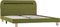 vidaXL - Bedframe - met - LED - stof - groen - 140x200 - cm
