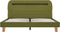 vidaXL - Bedframe - met - LED - stof - groen - 140x200 - cm