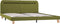 vidaXL - Bedframe - met - LED - stof - groen - 160x200 - cm
