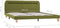 vidaXL - Bedframe - met - LED - stof - groen - 160x200 - cm