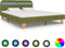 vidaXL - Bedframe - met - LED - stof - groen - 180x200 - cm