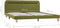 vidaXL - Bedframe - met - LED - stof - groen - 180x200 - cm