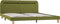vidaXL - Bedframe - met - LED - stof - groen - 180x200 - cm