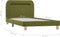 vidaXL - Bedframe - met - LED - stof - groen - 90x200 - cm