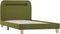 vidaXL - Bedframe - met - LED - stof - groen - 90x200 - cm