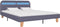 vidaXL - Bedframe - met - LED - stof - lichtgrijs - 160x200 - cm