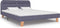 vidaXL - Bedframe - met - LED - stof - lichtgrijs - 160x200 - cm