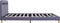 vidaXL - Bedframe - met - LED - stof - lichtgrijs - 160x200 - cm