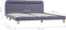 vidaXL - Bedframe - met - LED - stof - lichtgrijs - 160x200 - cm